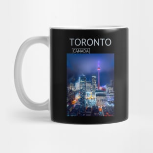 Night Toronto Ontario Canada Lights Gift for Canadian Canada Day Present Souvenir T-shirt Hoodie Apparel Mug Notebook Tote Pillow Sticker Magnet Mug